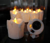 Yellow Flicker LED Tealight Candles With Timer